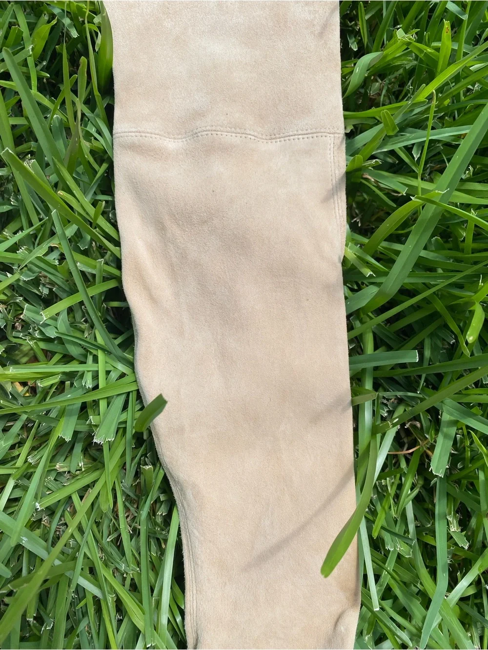 Stuart Weitzman Suede Bootie in Light Tan